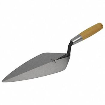 MARSHALLTOWN Brick Trowel London 12 x 5-1/8 In Wood, 22P253