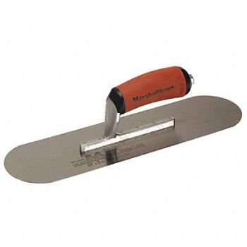 MARSHALLTOWN Swimming Pool Trowel Rnd End 16x4-1/2 In, 22P265