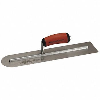 MARSHALLTOWN Finishing Trowel Round End 16 x 4 In, 22P267