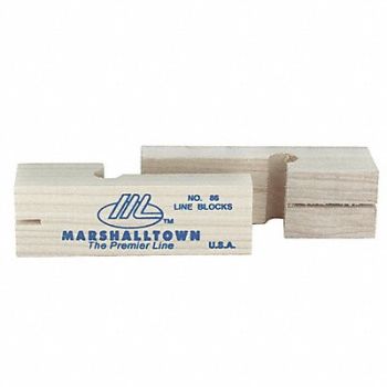 MARSHALLTOWN Line Blocks 3-3/4 In Hardwood Pair, 22P319
