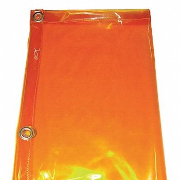 WESTWARD J4039 Welding Curtain 6 ft H 6 ft W Yellow, 22RN57