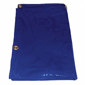 WESTWARD J4038 Welding Curtain 4 ft H 6 ft W Blue, 22RN65