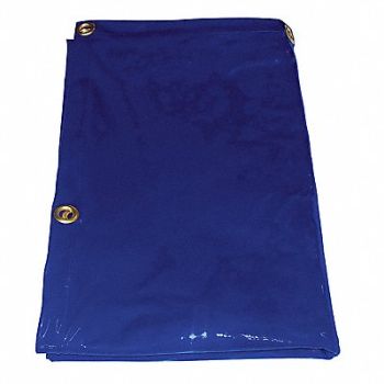 WESTWARD J4039 Welding Curtain 6 ft H 6 ft W Blue, 22RN66