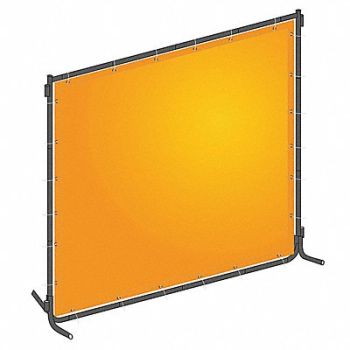 WESTWARD J4041 Welding Screen 4 ft H 6 ft W Yellow, 22RN68