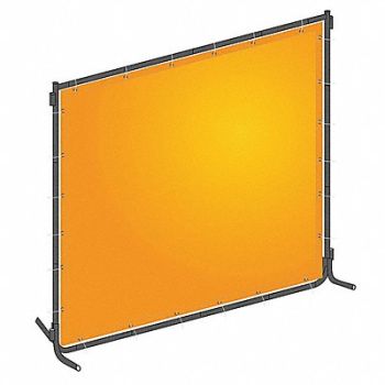WESTWARD J4043 Welding Screen 6 ft H 8 ft W Yellow, 22RN70