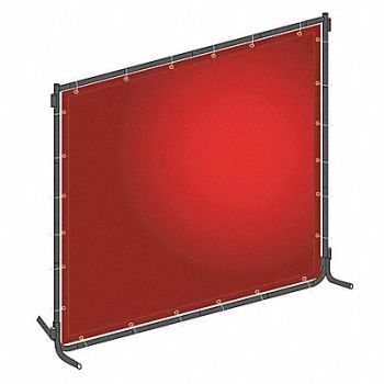 WESTWARD J4041 Welding Screen 4 ft H 6 ft W Red, 22RN71
