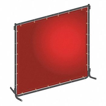 WESTWARD J4043 Welding Screen 6 ft H 8 ft W Red, 22RN73