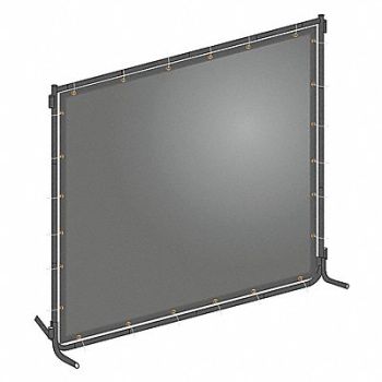 WESTWARD J4041 Welding Screen 4 ft H 6 ft W Gray, 22RN74