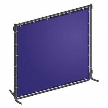 WESTWARD J4041 Welding Screen 4 ft H 6 ft W Blue, 22RN77