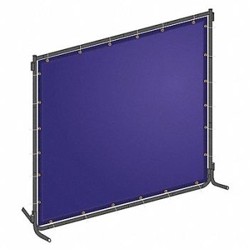 WESTWARD J4042 Welding Screen 6 ft H 6 ft W Blue, 22RN78