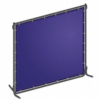 WESTWARD J4043 Welding Screen 6 ft H 8 ft W Blue, 22RN79