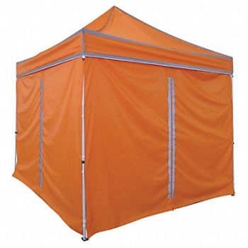 GRAINGER APPROVED Side Wall Orange Polyester 85 In H PK2, 22RP56