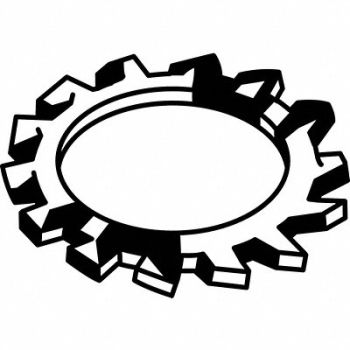 GRAINGER APPROVED ExtTthLk 1/4in 410SStl .494x.023 50PK, 22UJ27