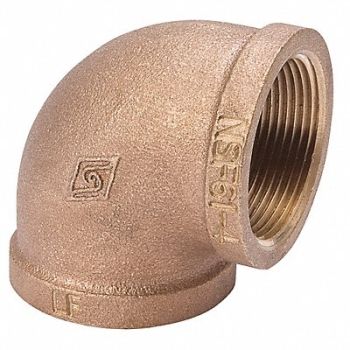GRAINGER APPROVED 90 Elbow Brass 1/8 in FNPT Class 125, 22UK98