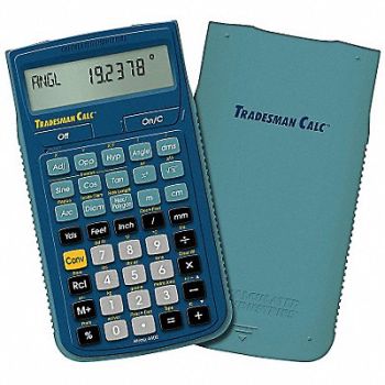 CALCULATED INDUSTRIES Tradesman Calculator Portable LCD, 22UN69