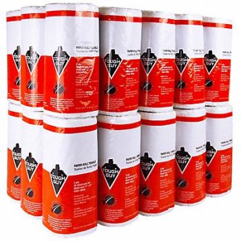 TOUGH GUY Paper Towel Roll 85 White PK30, 22UY43