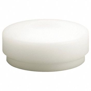 HALDER SUPERCRAFT Hammer Tip Hard Nylon White 1-3/4 in, 22UZ98