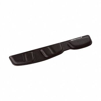 FELLOWES Palm Support w/Microban Fabric Black, 22W797