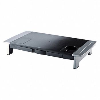 FELLOWES Monitor Riser Black/Silver, 22W826