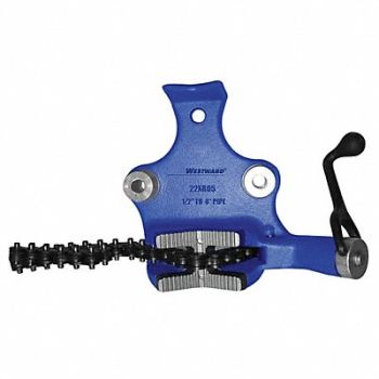 WESTWARD Bench Chain Vise Top Screw 1/2 to 8 in, 22XR05
