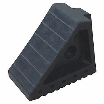 GRAINGER APPROVED Wheel Chock Molded Rubber Black, 22XW85