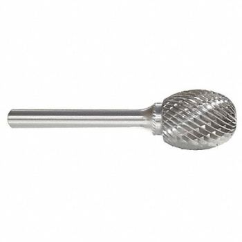 GRAINGER APPROVED Oval Bur SE Radius End 3/4 Carbide, 22YC20