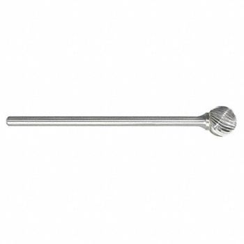 GRAINGER APPROVED Ball Bur SD Single End 1/4 Carbide, 22YD50