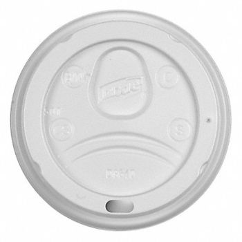 DIXIE Disp Hot Cup Lid 10 oz WH PK1000, 22YJ72