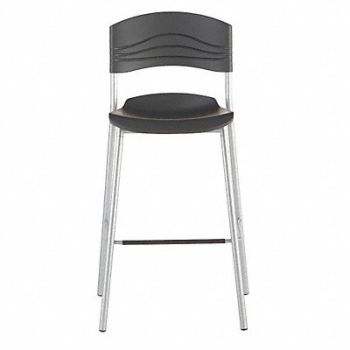 ICEBERG Cafe Bistro Stool 44 H 22 W Graphite, 22YJ99