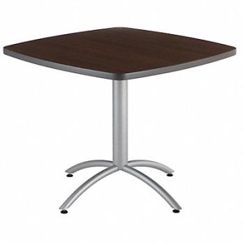 ICEBERG Cafe Table Square 30 In H Walnut, 22YK01