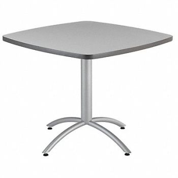 ICEBERG Cafe Table Square 30 In H Gray, 22YK02
