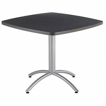 ICEBERG Cafe Table Square 30InH Graphite Granite, 22YK03