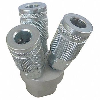 SPEEDAIRE Air Gun Manifold Aluminum 3 L, 22YK98