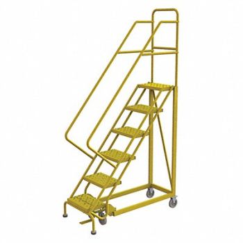TRI-ARC Rolling Ladder Steel Safety Angle 6-Step, 231C85