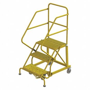 TRI-ARC Rolling Ladder Steel Safety Angle 3-Step, 231D06