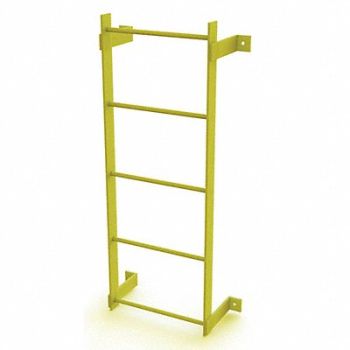 TRI-ARC Ladder Safety Yellow Steel 500lb 4 ft 2, 231D80
