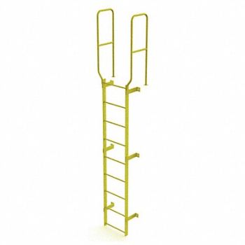 TRI-ARC Ladder Safety Yellow Steel 450lb 12 ft, 231F02