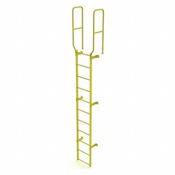 TRI-ARC Ladder Safety Yellow Steel 450lb 14 ft, 231F04