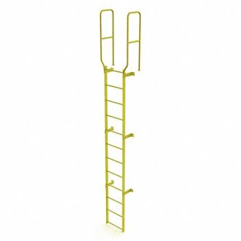 TRI-ARC Ladder Safety Yellow Steel 450lb 15 ft, 231F05