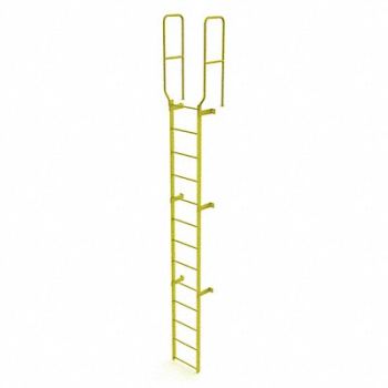 TRI-ARC Ladder Safety Yellow Steel 450lb 16 ft, 231F06