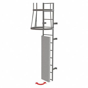 TRI-ARC Ladder Fixed Steel Guard Door, 231F14