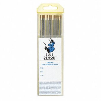 BLUE DEMON Lanthanate Tungs Electrode 3/32x7 PK10, 232F71