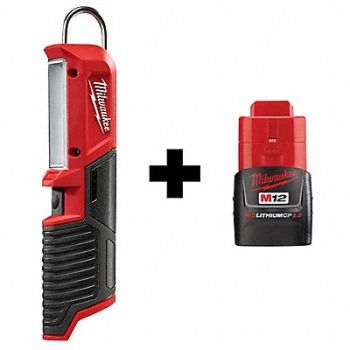 MILWAUKEE M12 Stick Light M12 CP2.0 Battery, 385JM1