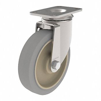 GRAINGER APPROVED NSF-Listed Plate Caster Swivel 325 lb., 455U15