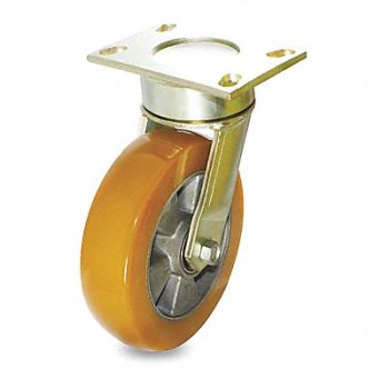 GRAINGER APPROVED Maintenance-Free Plate Caster Swivel, 454Y26