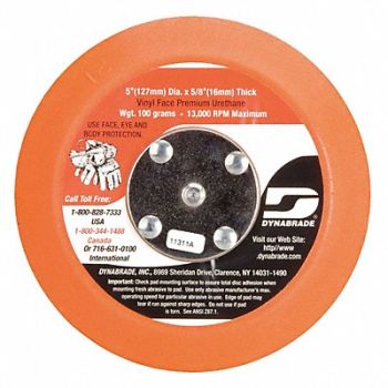 DYNABRADE Non-Vacuum Disc Pad 5 dia., 239F10