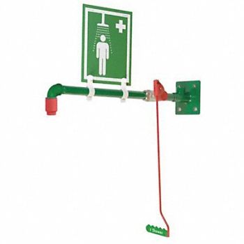 HUGHES SAFETY Emergency Shwr Hori Wall Mounting Plate, 34RT81