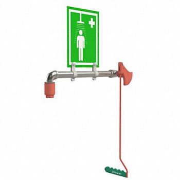 HUGHES SAFETY Drench Shower Ring Main Mount, 287T64