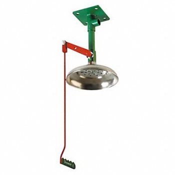 HUGHES SAFETY Emergency Shwr Ver Ceiling Plate 26inL, 34RT82