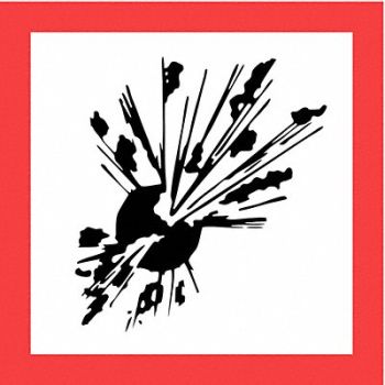 GHS SAFETY Pictogram Sign 10-3/4 W, 23J590